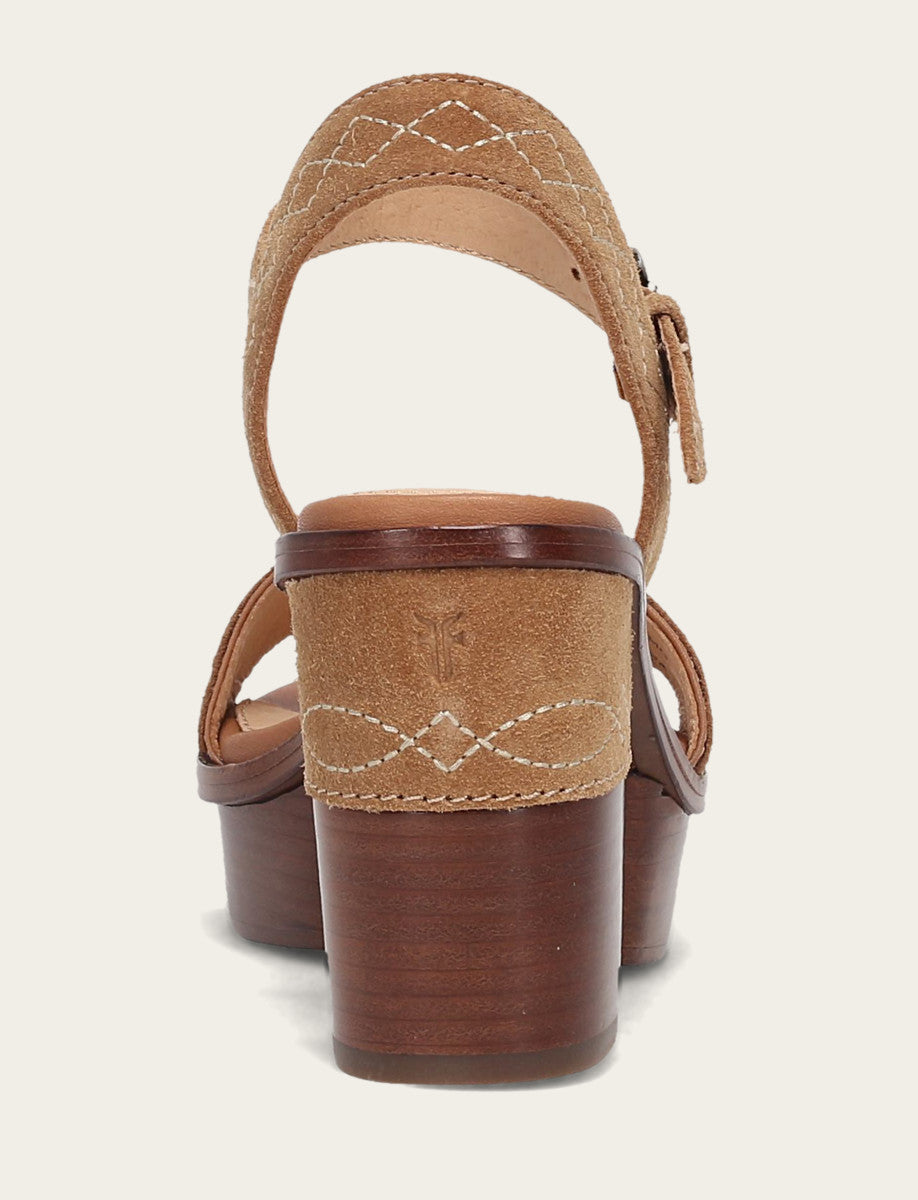 Frye Women’s Almond Pipa Woodstock Sandals Almond