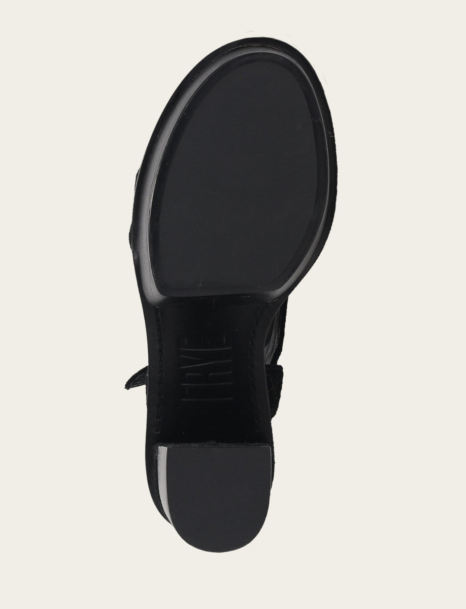 Frye Women’s Black Pipa Woodstock Sandals Black