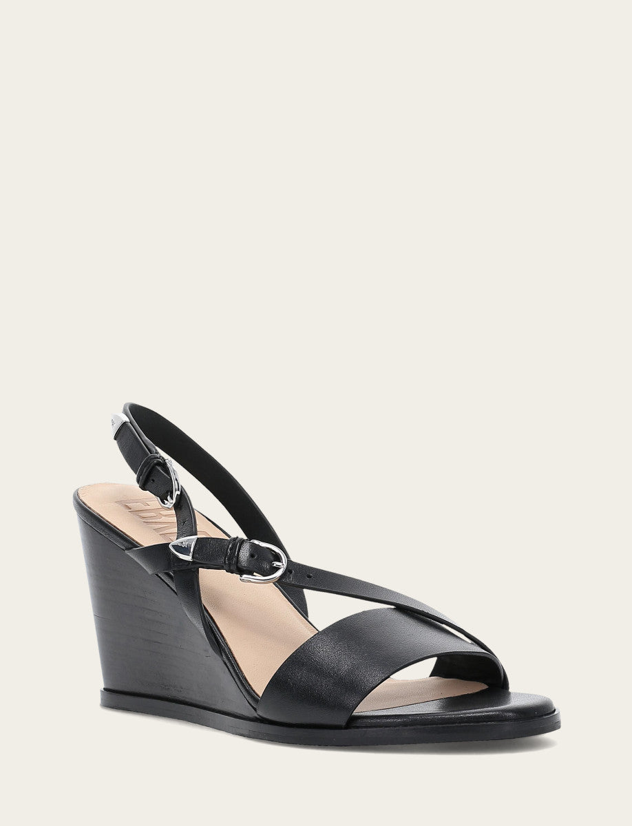 Frye Women's Black Rachel Buckle Sandals Black