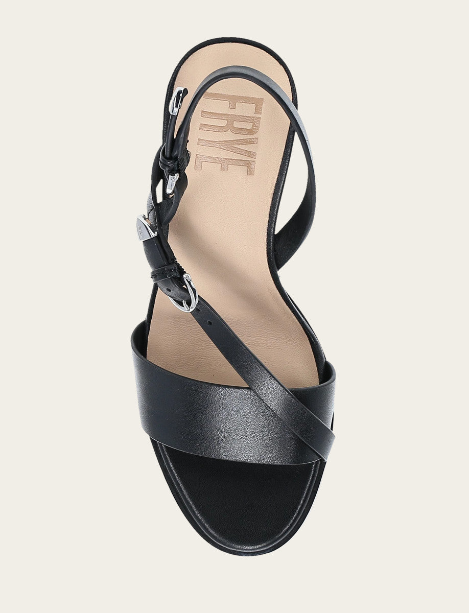 Frye Women's Black Rachel Buckle Sandals Black