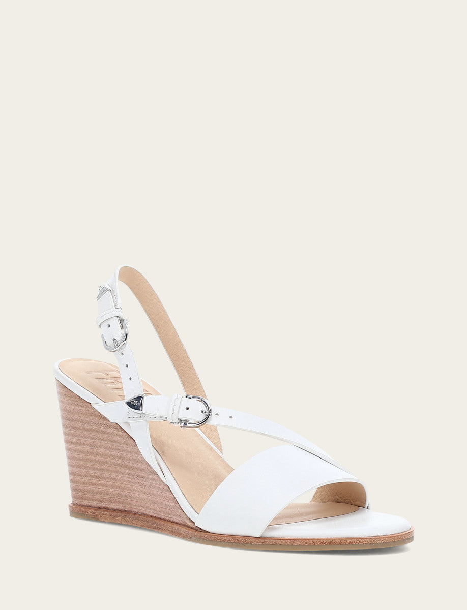 Frye Women's White Rachel Buckle Sandals White