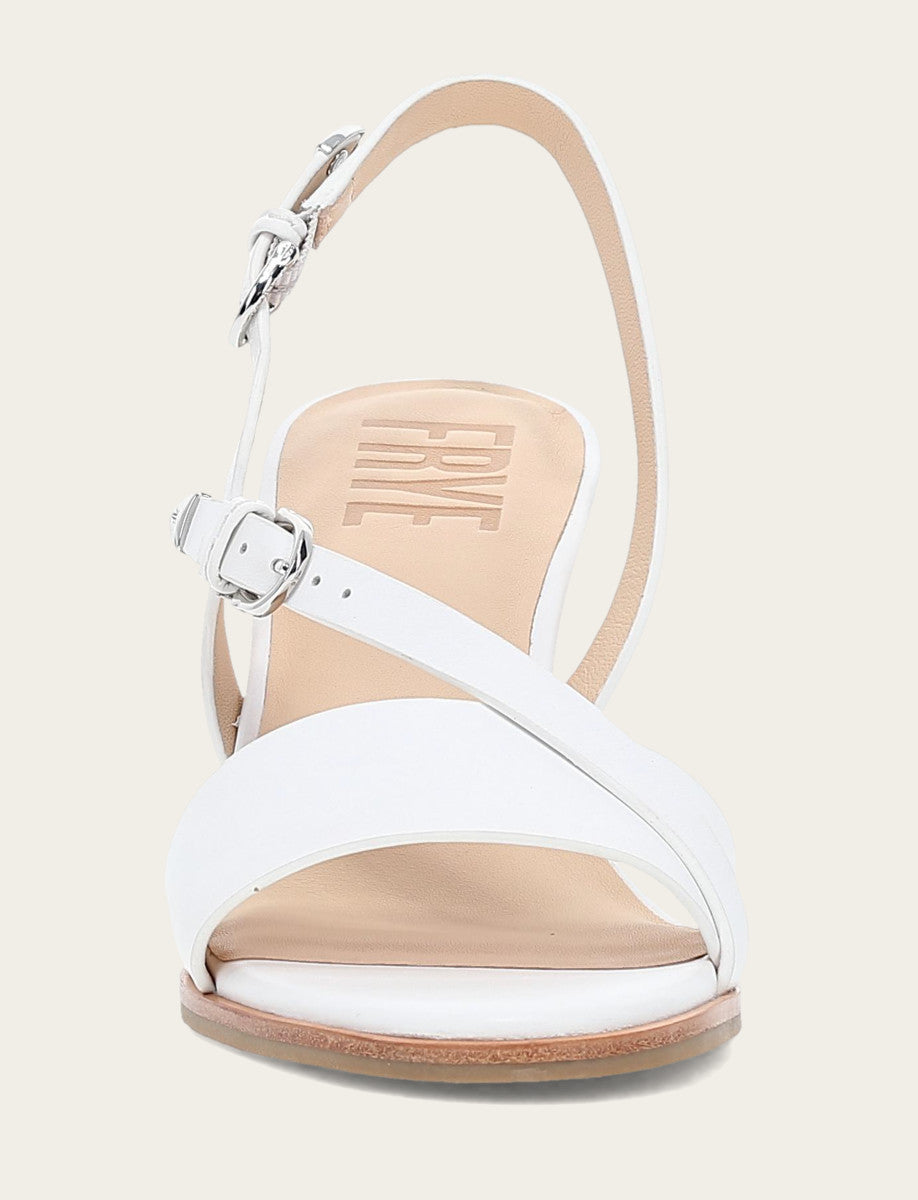 Frye Women's White Rachel Buckle Sandals White