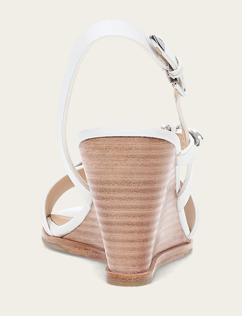 Frye Women's White Rachel Buckle Sandals White
