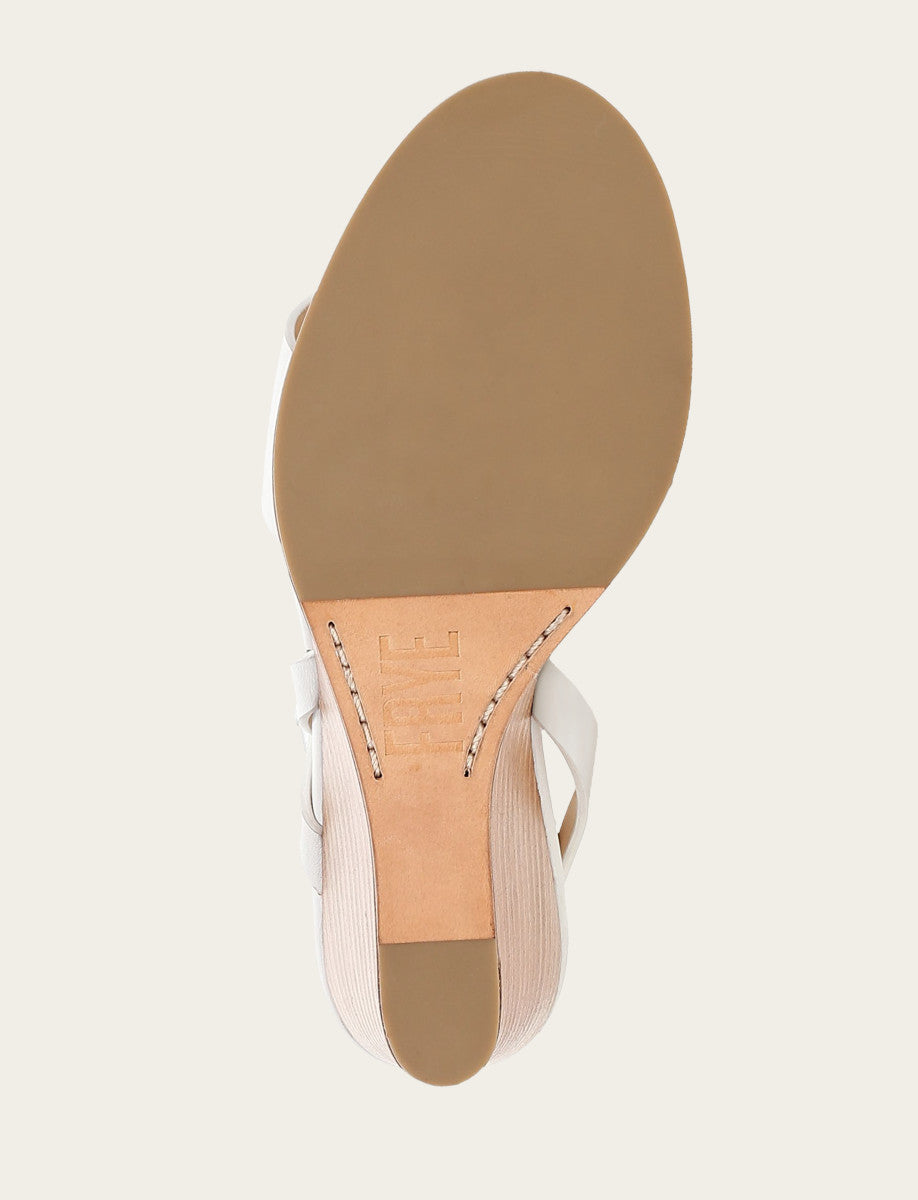 Frye Women's White Rachel Buckle Sandals White