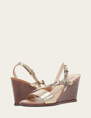 Frye Women's Dark Gold Rachel Buckle Sandals Dark Gold