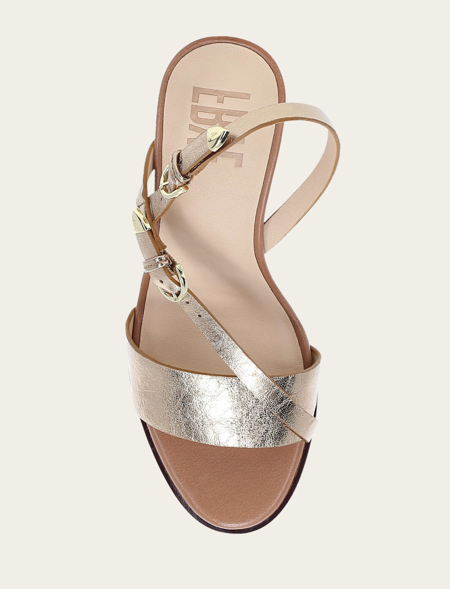 Frye Women's Dark Gold Rachel Buckle Sandals Dark Gold