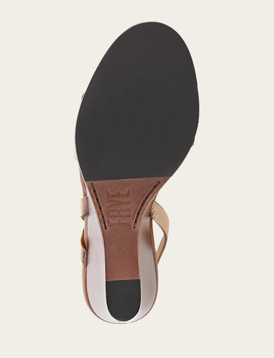 Frye Women's Dark Gold Rachel Buckle Sandals Dark Gold