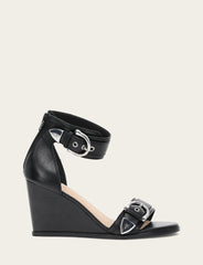 Frye Women's Black Rachel 2 Piece Sandals Black