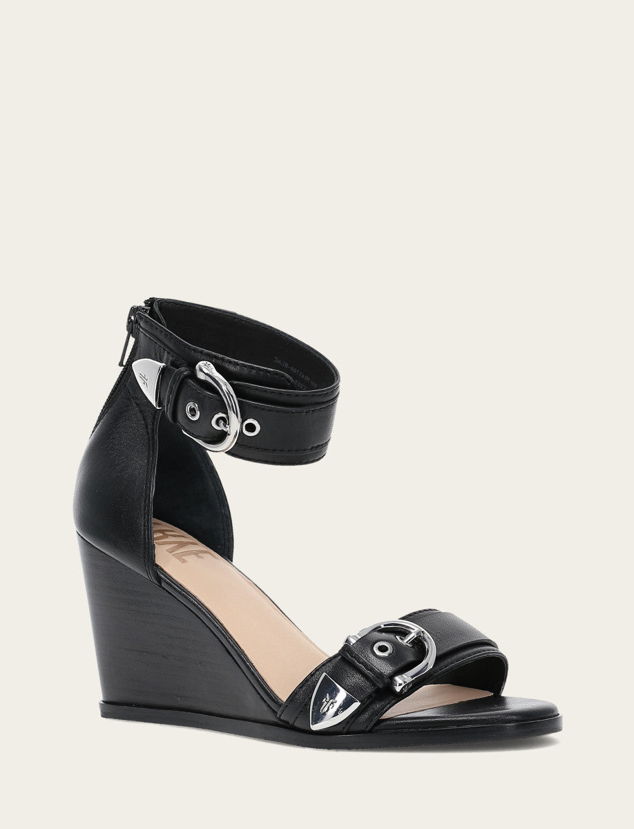 Frye Women's Black Rachel 2 Piece Sandals Black