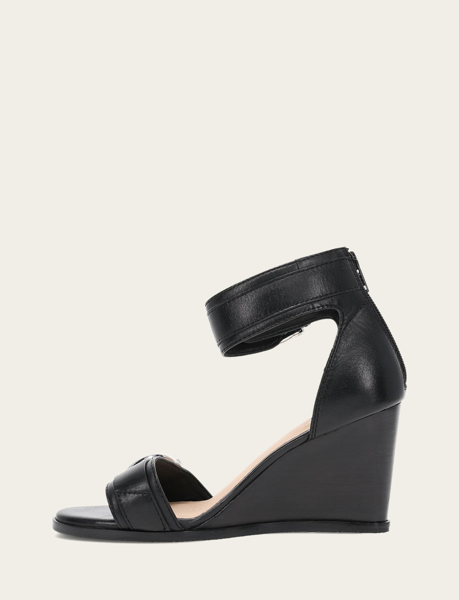 Frye Women's Black Rachel 2 Piece Sandals Black