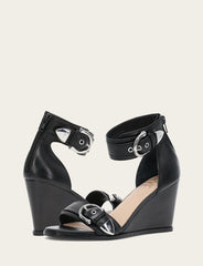 Frye Women's Black Rachel 2 Piece Sandals Black