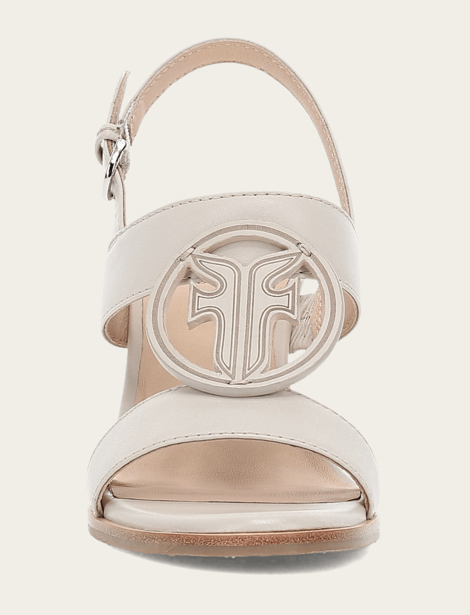 Frye Women's Ivory Rachel Logo Sandals Ivory
