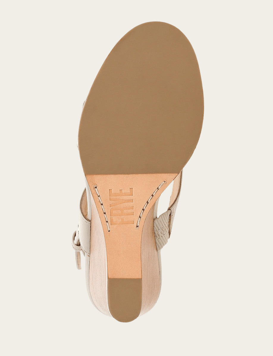 Frye Women's Ivory Rachel Logo Sandals Ivory