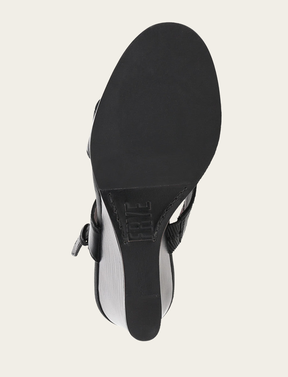 Frye Women's Black Rachel Logo Sandals Black