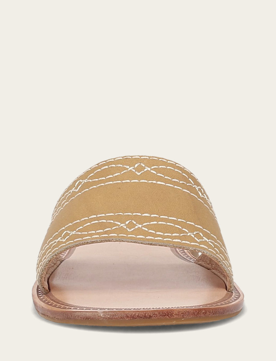 Frye Women's Banana Ava Woodstock Slide Sandals Banana