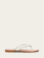 Frye Women's White Ava Fringe Sandals White