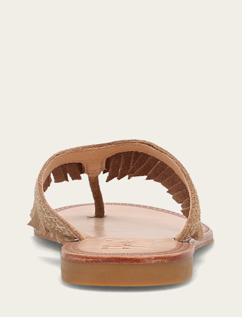 Frye Women's Almond Ava Fringe Sandals Almond
