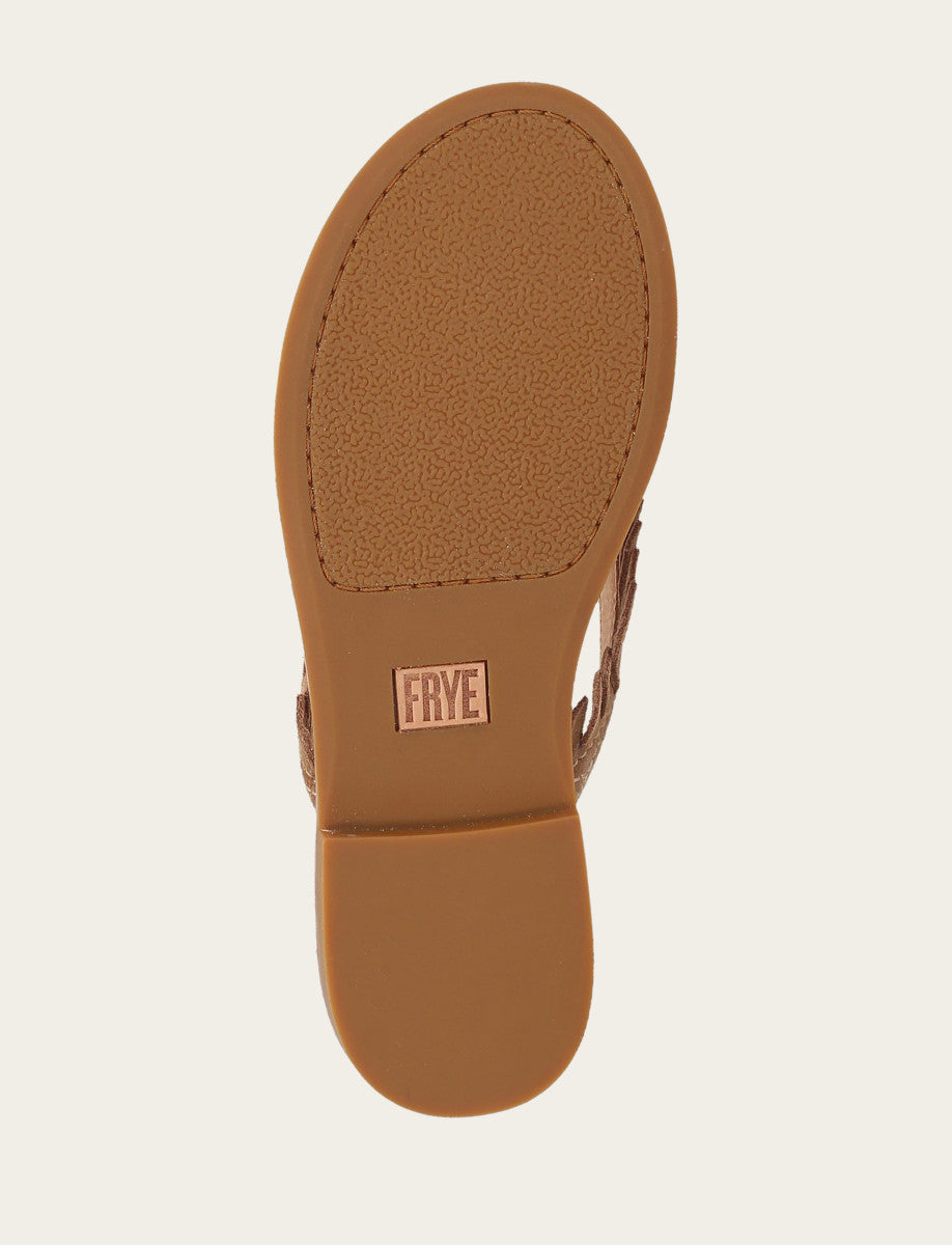 Frye Women's Almond Ava Fringe Sandals Almond