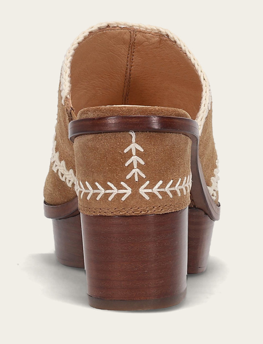 Frye Women's Almond Pipa Crochet Platform Sandals Almond