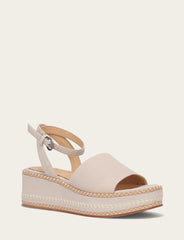 Frye Women's Ivory Joy Ankle Strap Platform Sandals Ivory