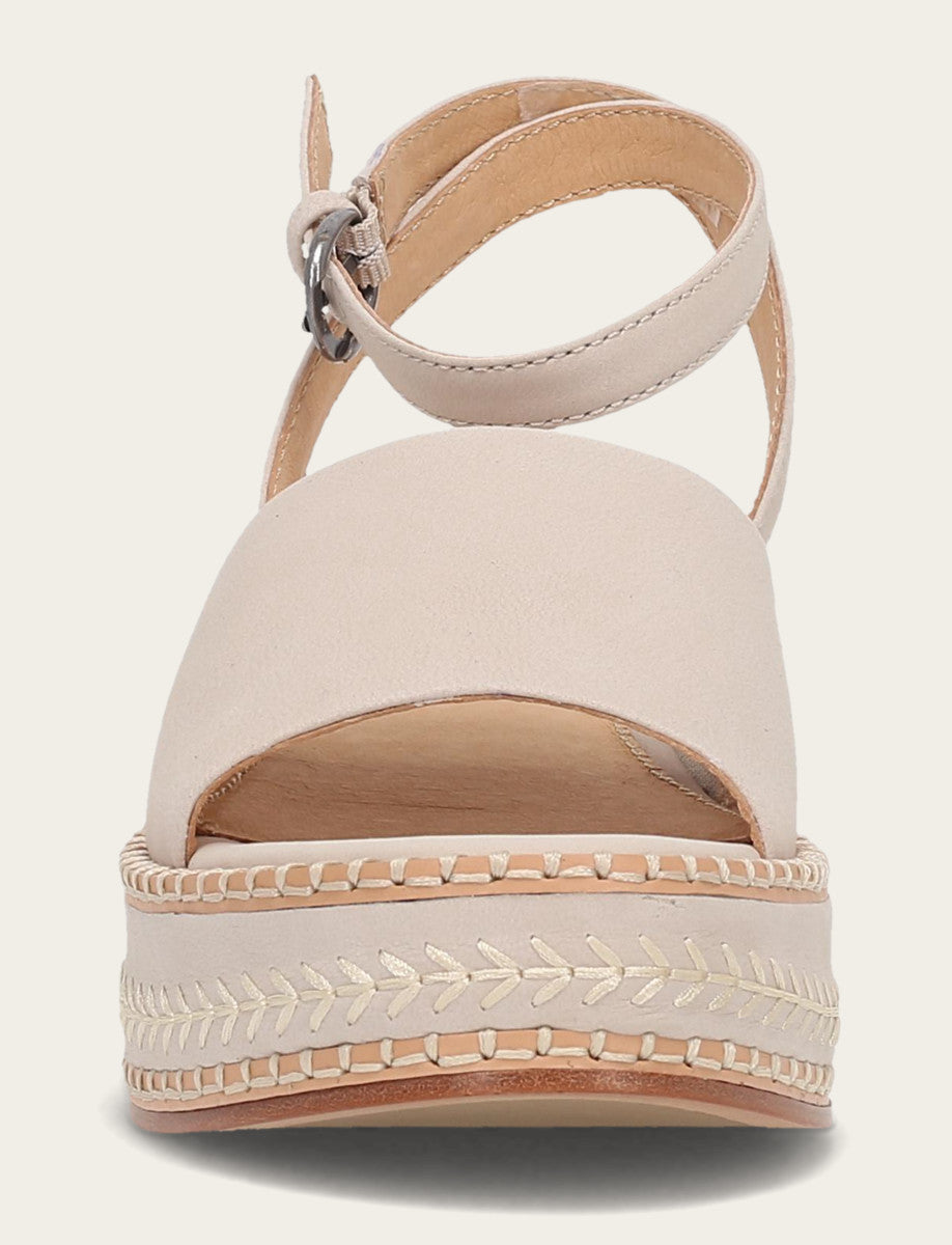 Frye Women's Ivory Joy Ankle Strap Platform Sandals Ivory