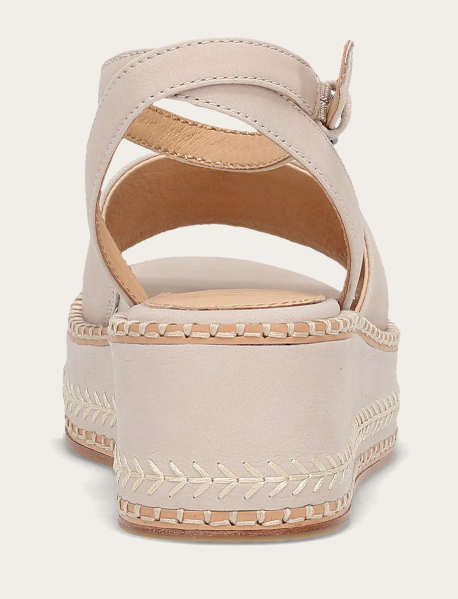Frye Women's Ivory Joy Ankle Strap Platform Sandals Ivory