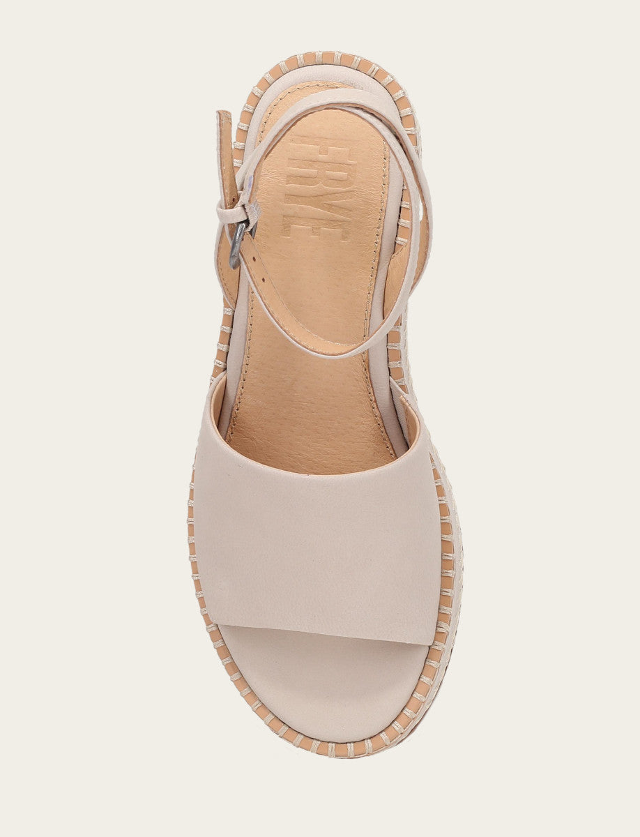 Frye Women's Ivory Joy Ankle Strap Platform Sandals Ivory