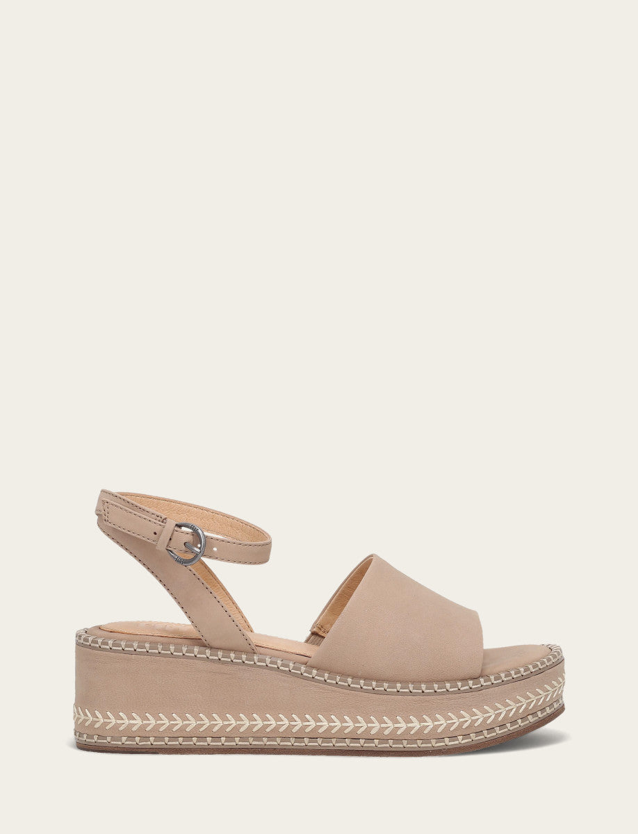 Frye Women's Clay Joy Ankle Strap Platform Sandals Clay