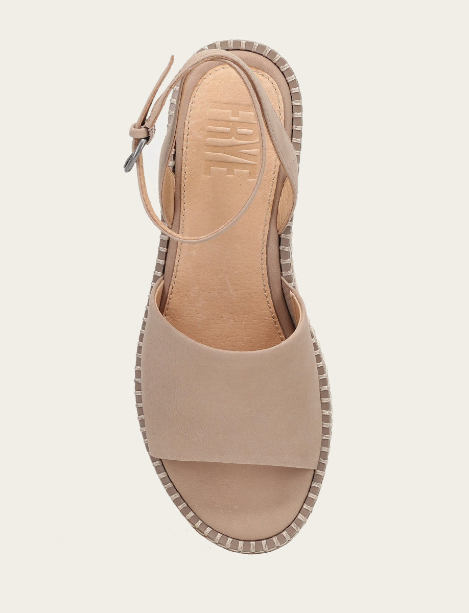 Frye Women's Clay Joy Ankle Strap Platform Sandals Clay