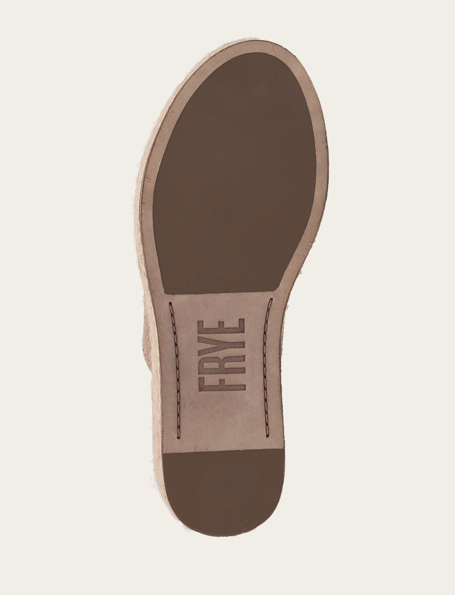 Frye Women's Clay Joy Woodstock 2 Band Platform Slide Sandals Clay