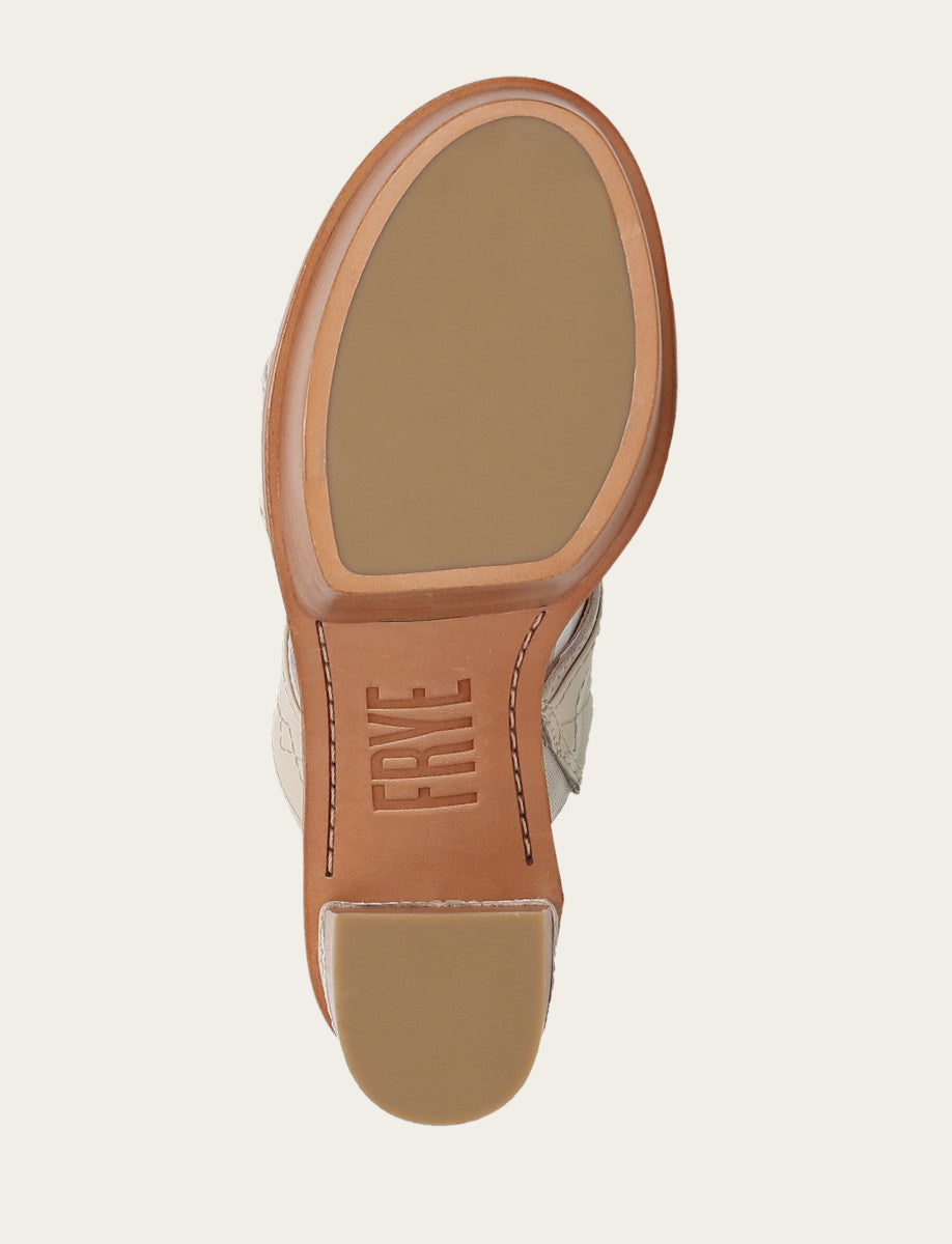 Frye Women's Ivory Pipa Woodstock 2 Band Platform Sandals Ivory
