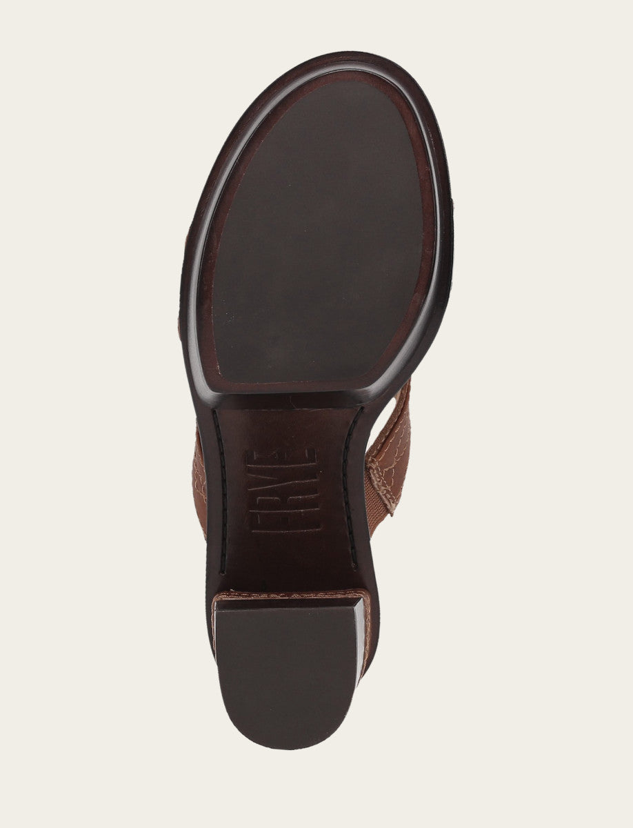 Frye Women's Saddle Pipa Woodstock 2 Band Platform Sandals Saddle