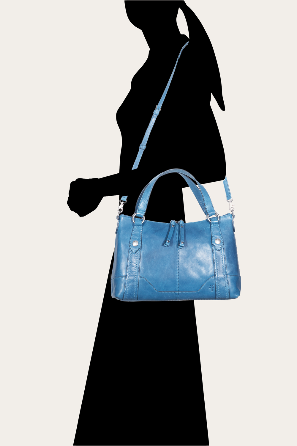 Frye Women's Melissa Medium Satchel Handbag Ink