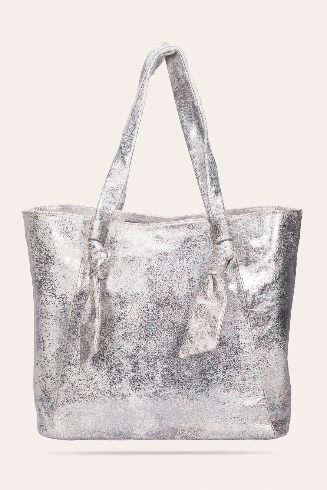Frye Women's Nora Knotted Tote Bag Cream Metallic