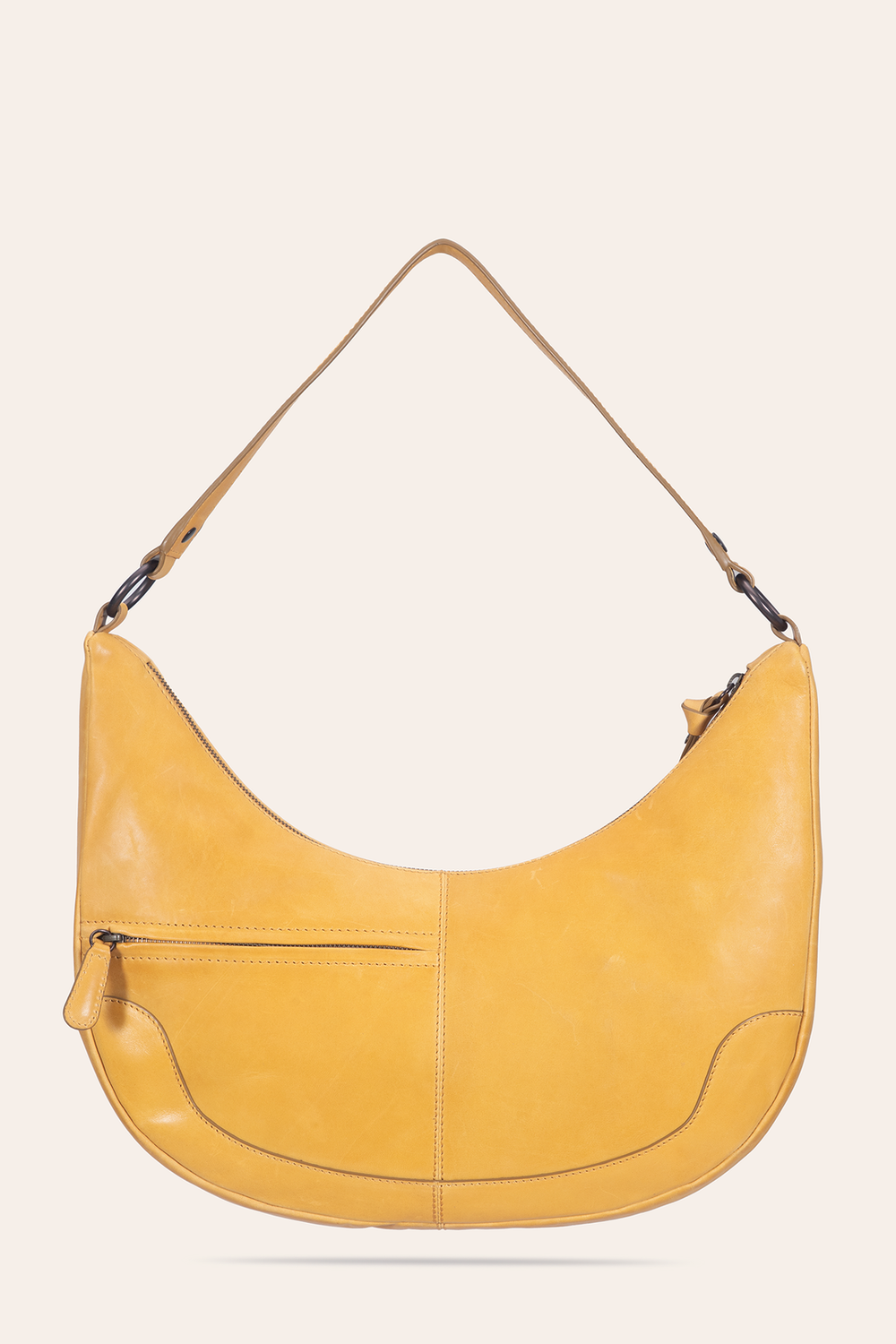 Frye Women's Melissa Crescent Hobo Handbag Mustard