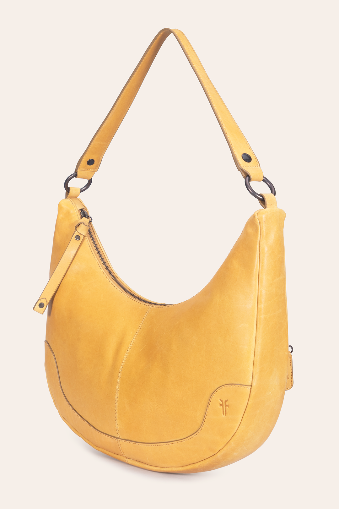 Frye Women's Melissa Crescent Hobo Handbag Mustard