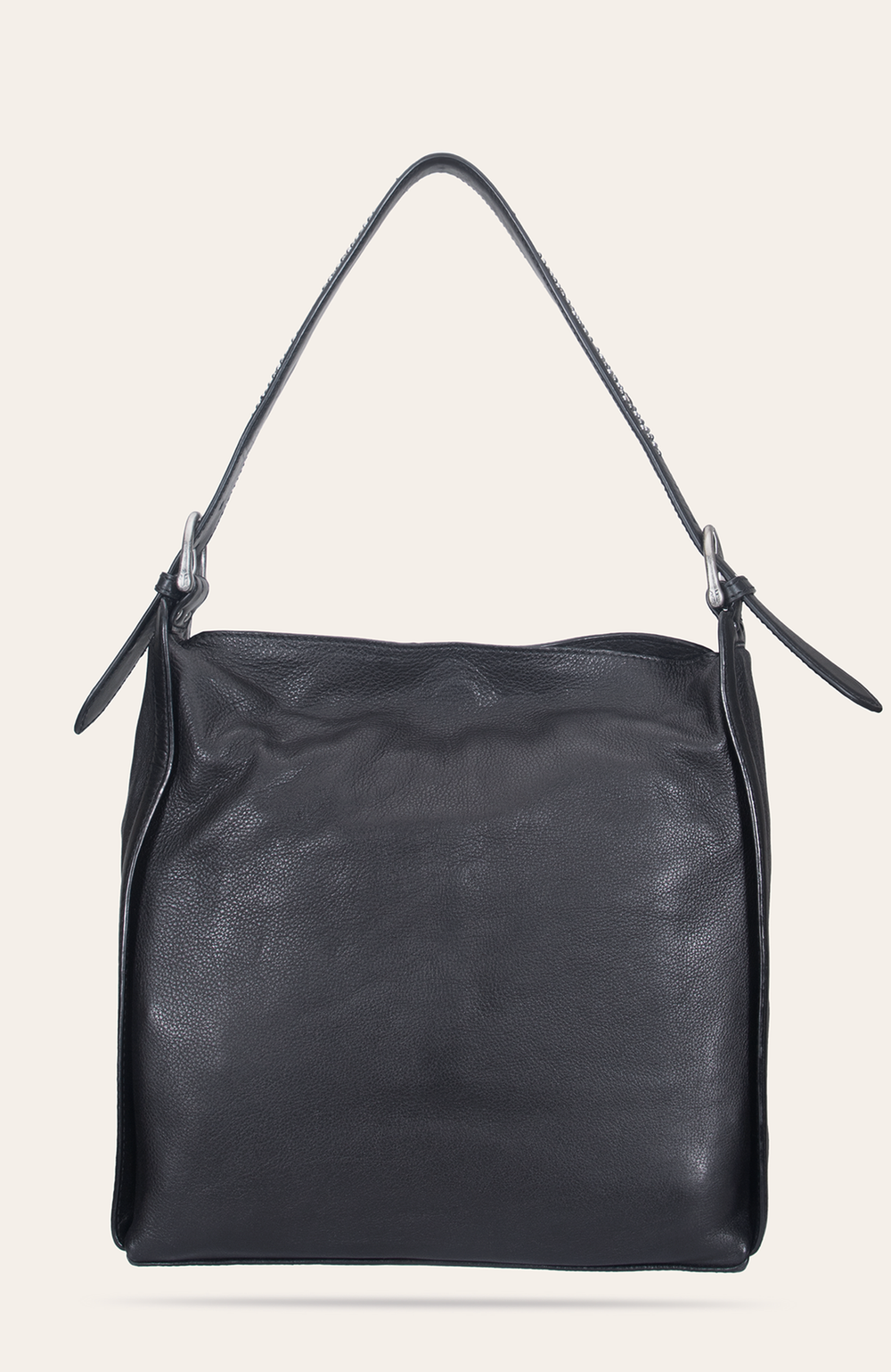 Frye Women's Black Carla Studded Hobo Handbag Black