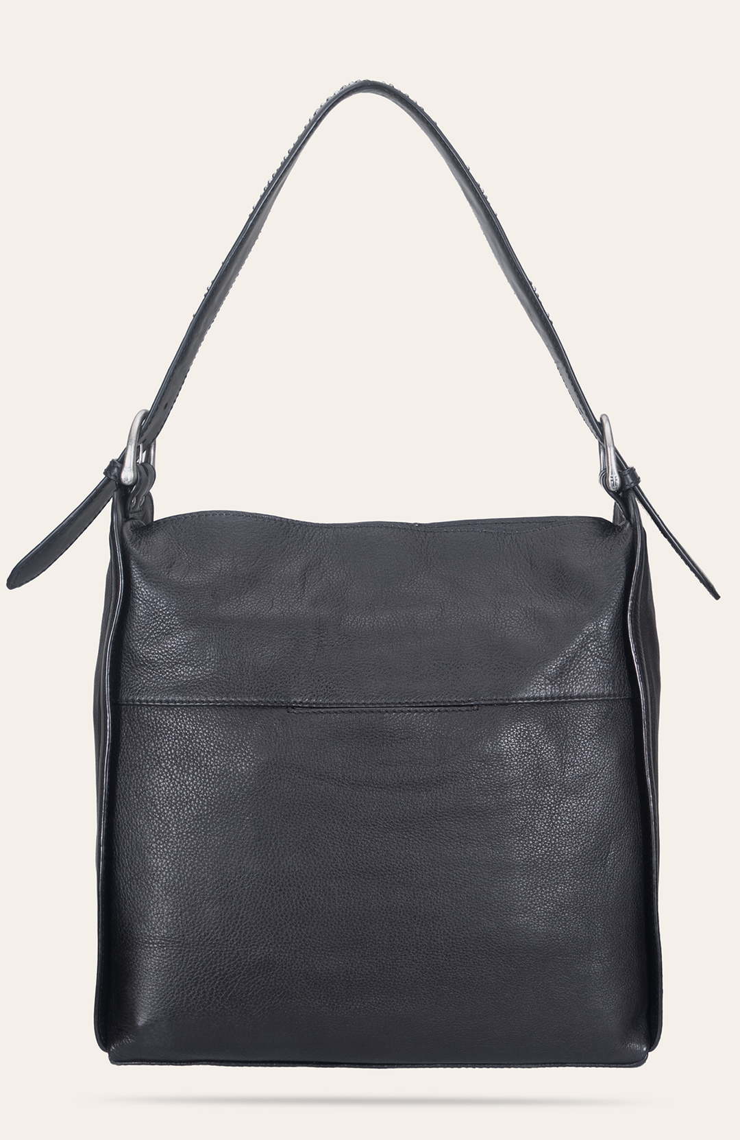 Frye Women's Black Carla Studded Hobo Handbag Black
