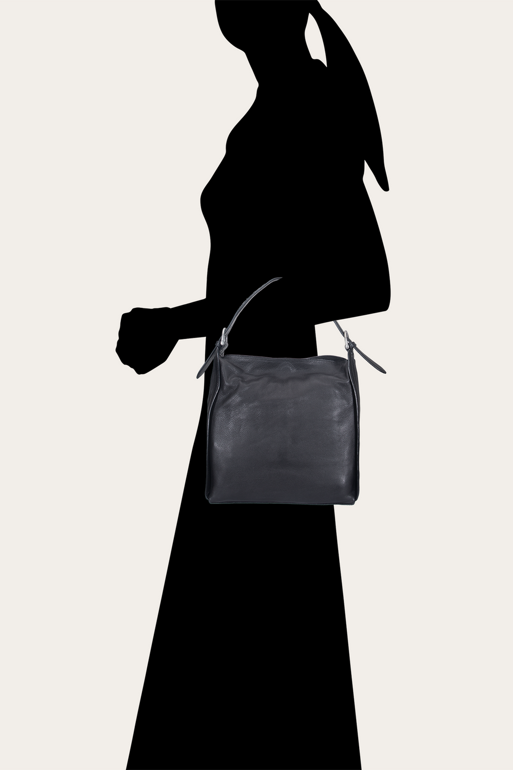 Frye Women's Black Carla Studded Hobo Handbag Black