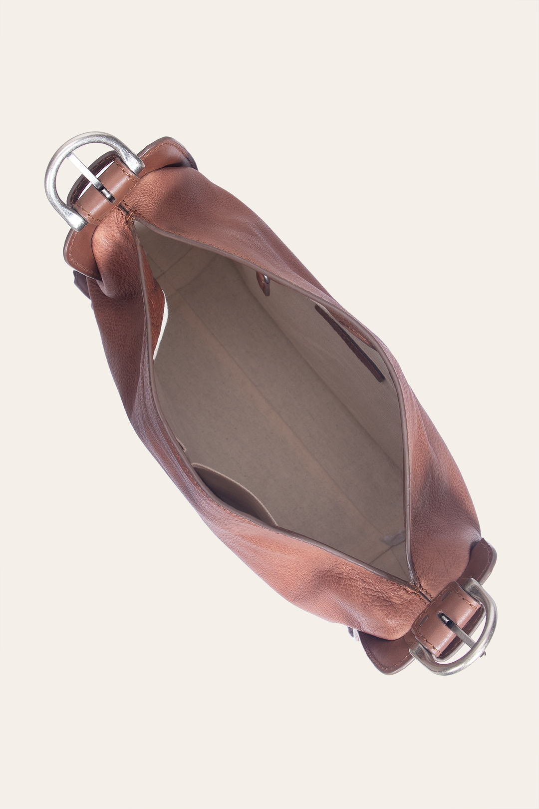 Frye Women's Cognac Carla Studded Hobo Handbag Cognac