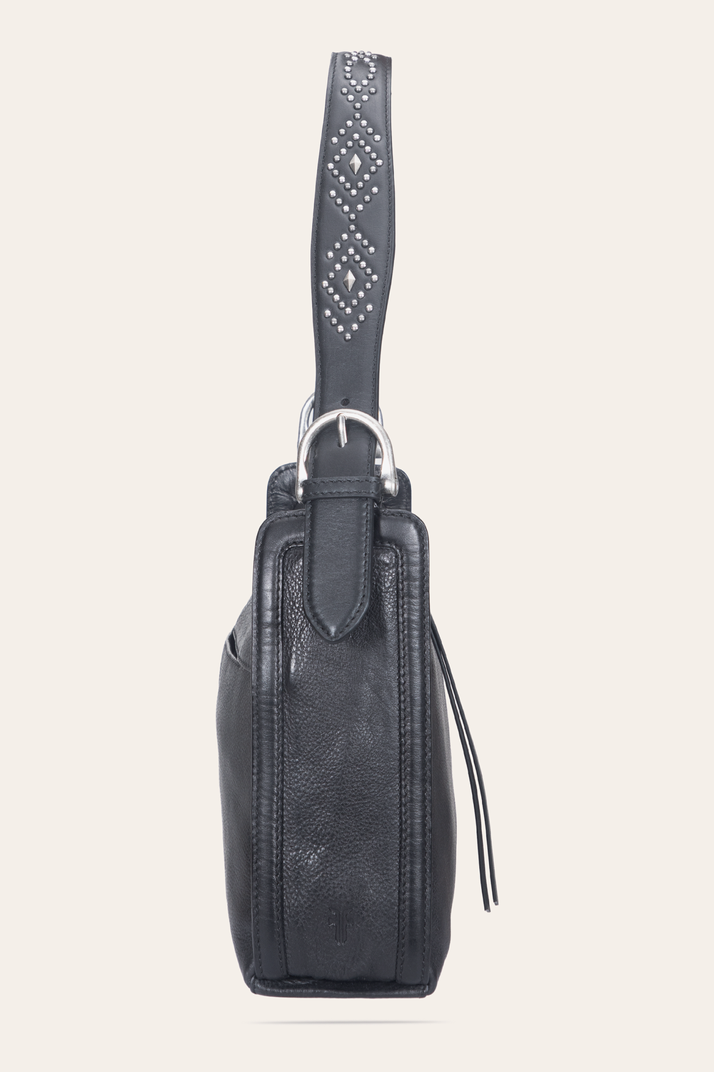 Frye Women's Black Carla Studded Shoulder Bag Black