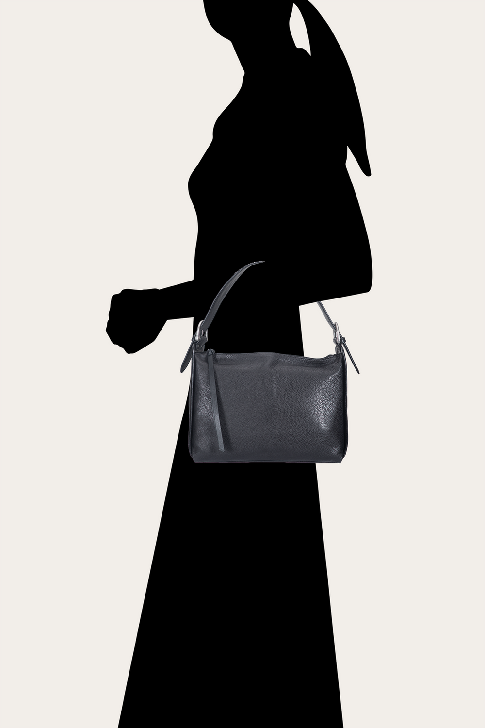 Frye Women's Black Carla Studded Shoulder Bag Black