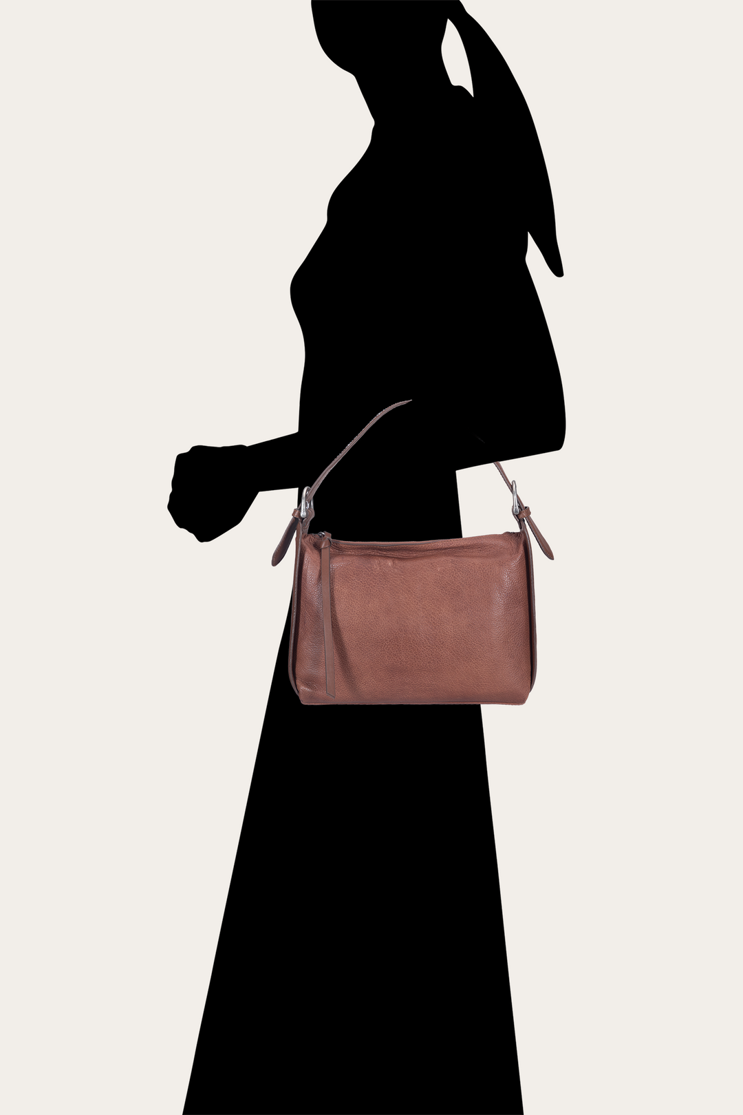 Frye Women's Cognac Carla Studded Shoulder Bag Cognac