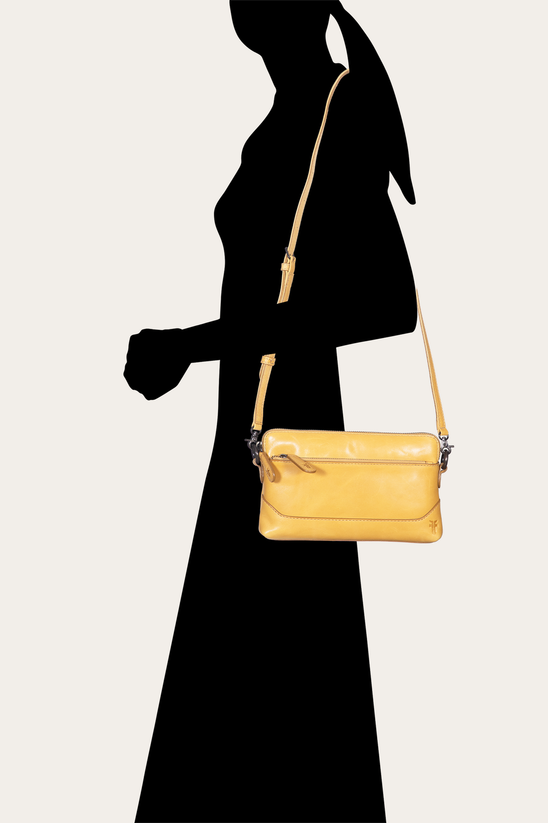 Frye Women's Melissa Wristlet Crossbody Bag Mustard