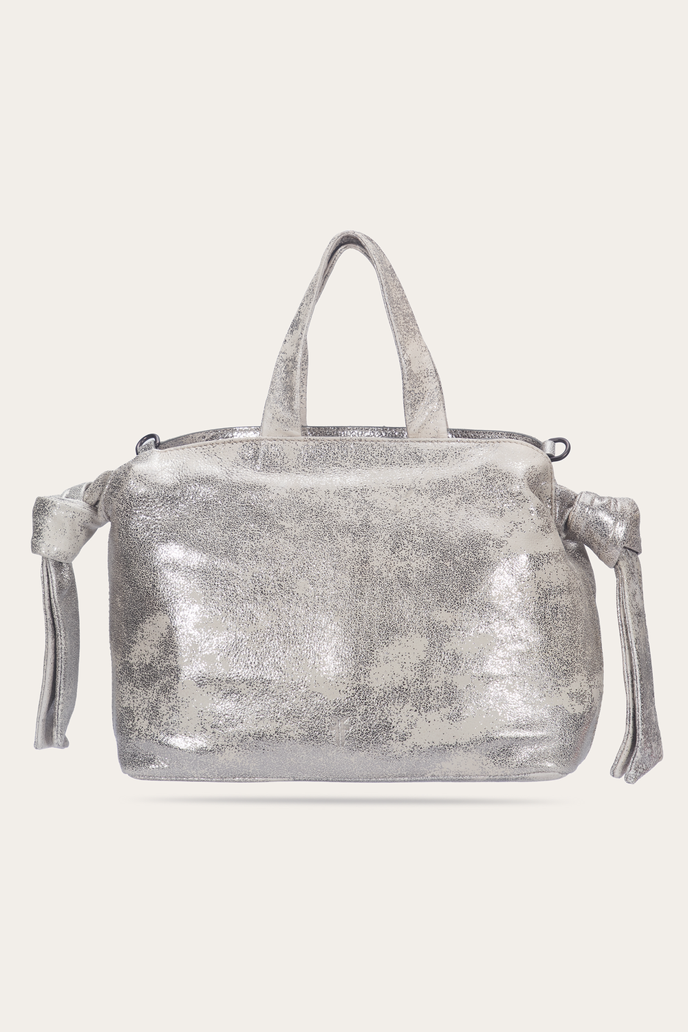 Frye Women's Nora Satchel Handbag Cream Metallic