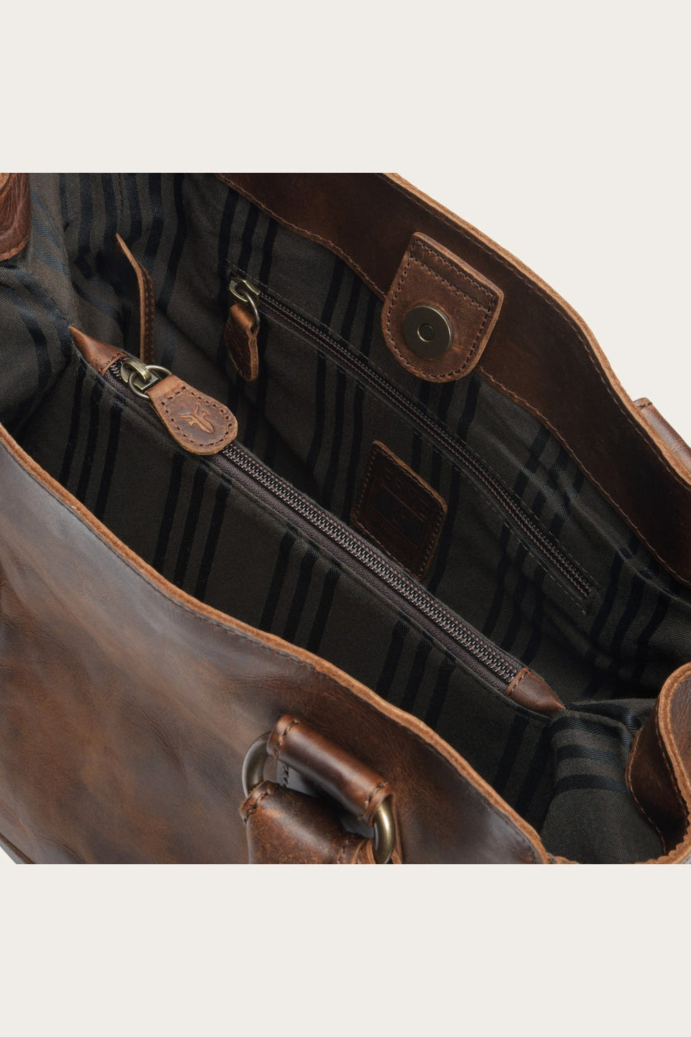 Frye Melissa Dark Brown Tote Dark Brown