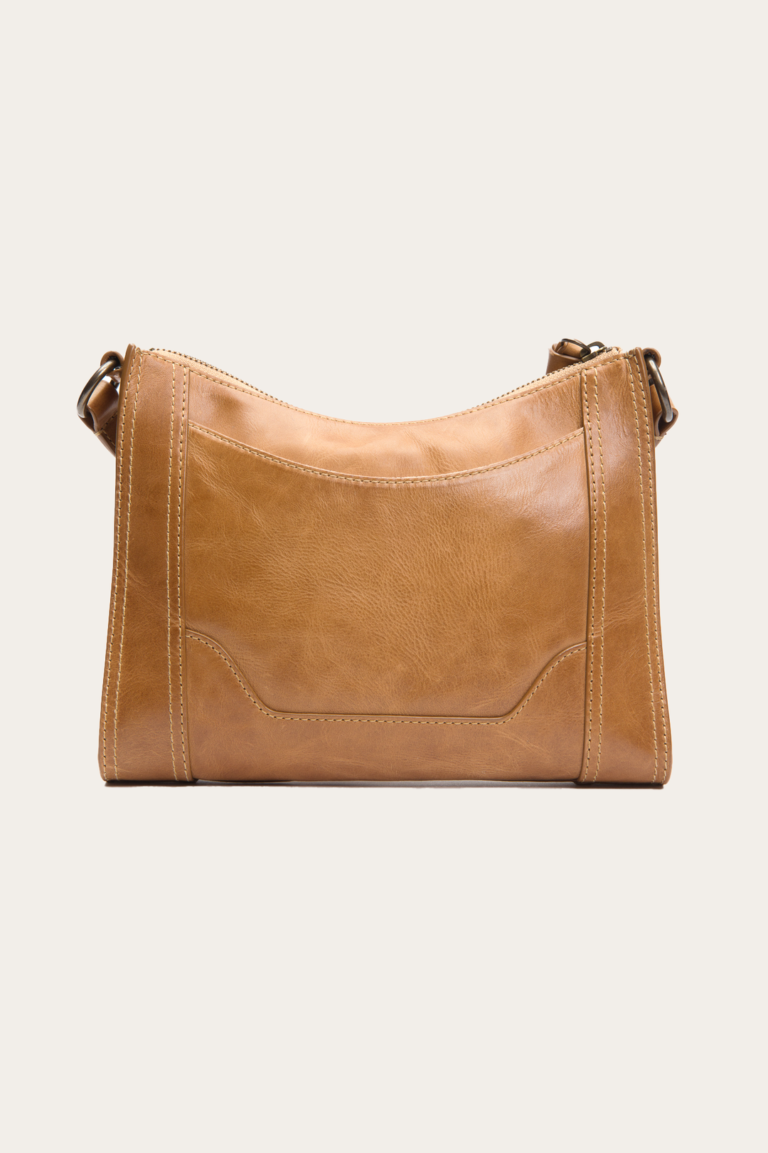 Frye Melissa Zip Crossbody in Beige Beige