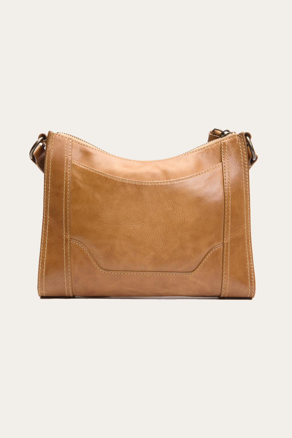 Frye Melissa Zip Crossbody in Beige Beige