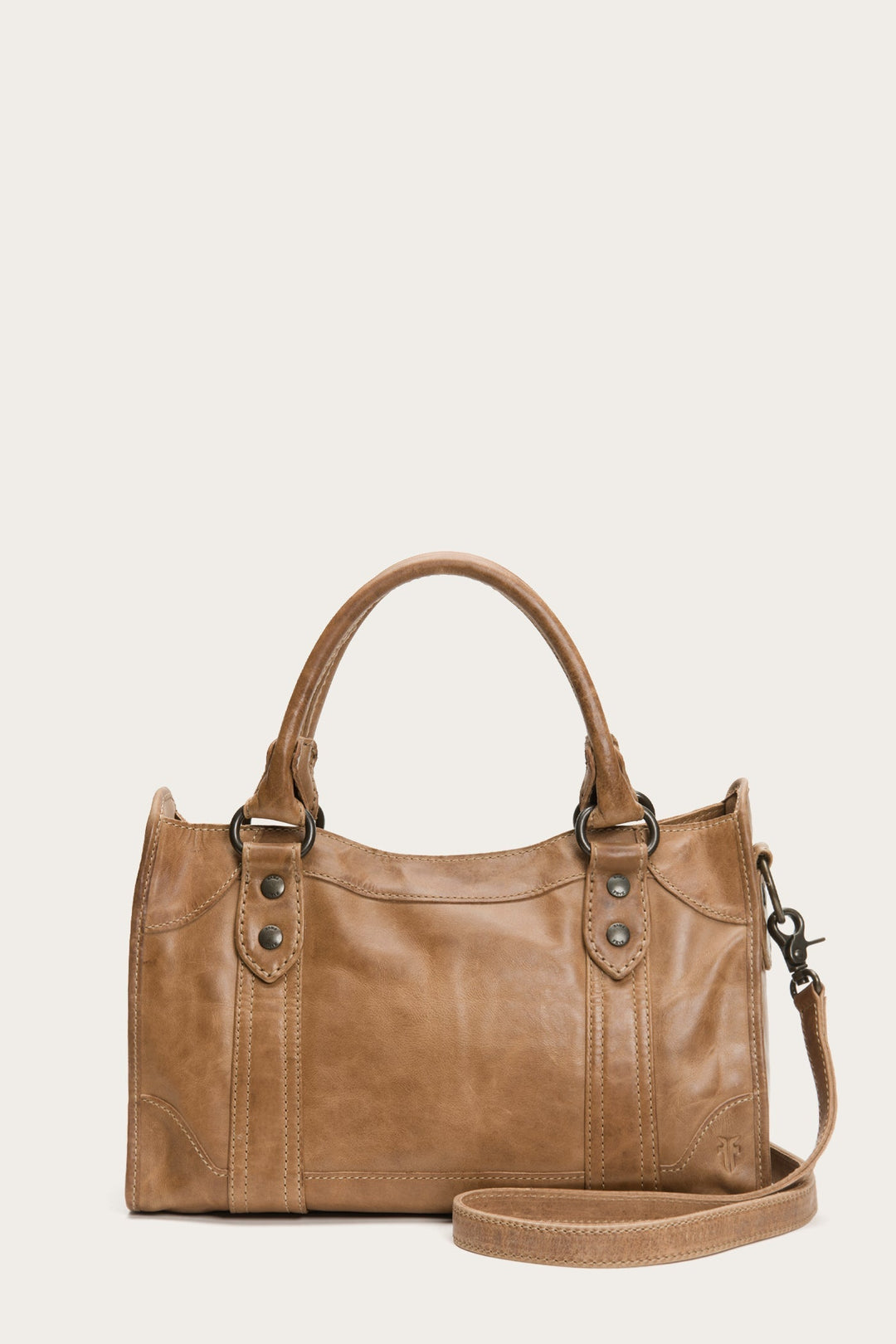 Frye Melissa Beige Satchel Beige