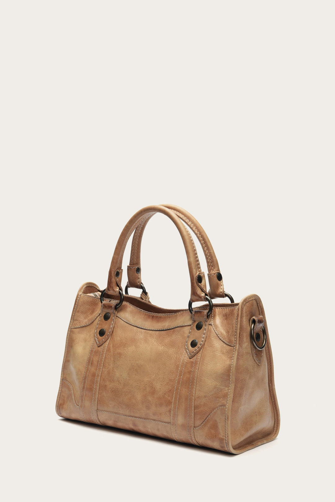 Frye Melissa Beige Satchel Beige
